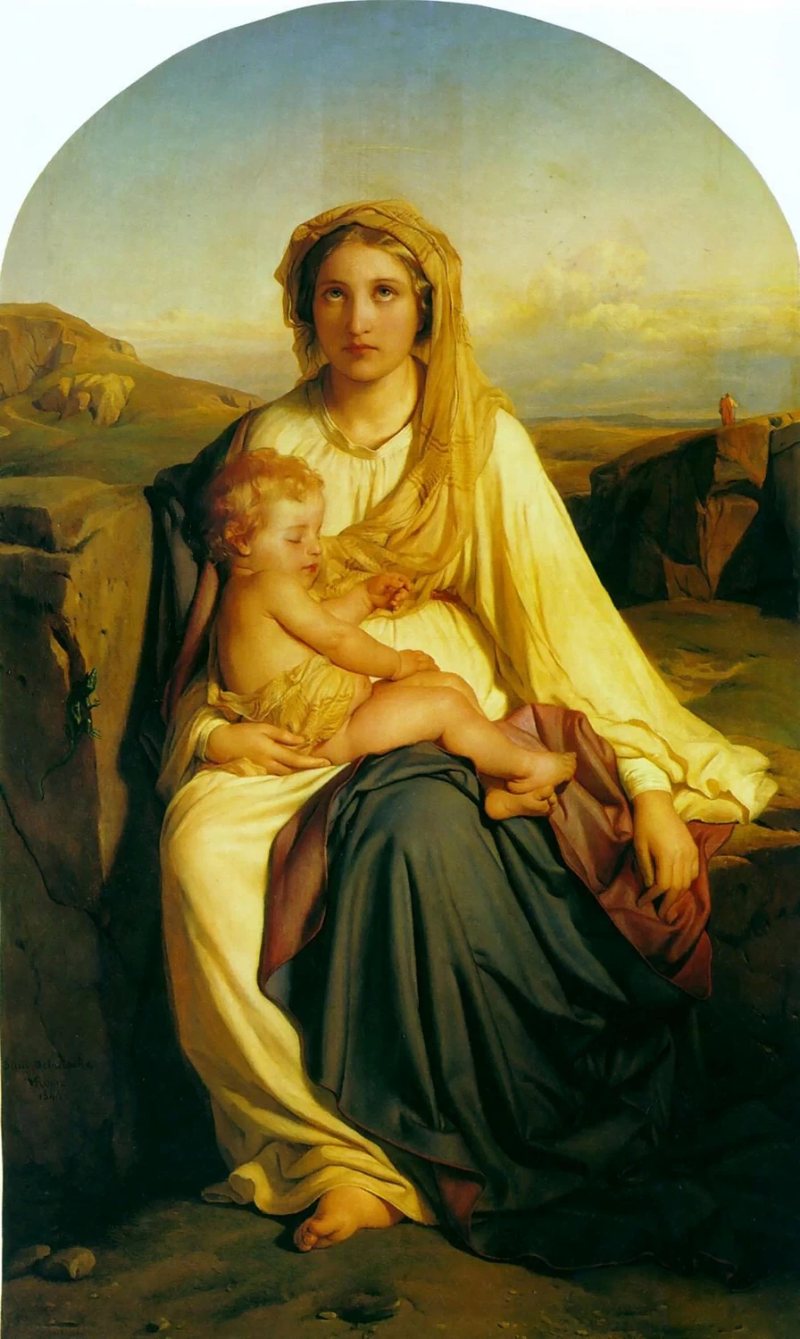 Delfina Potocka nel ruolo della Madonna